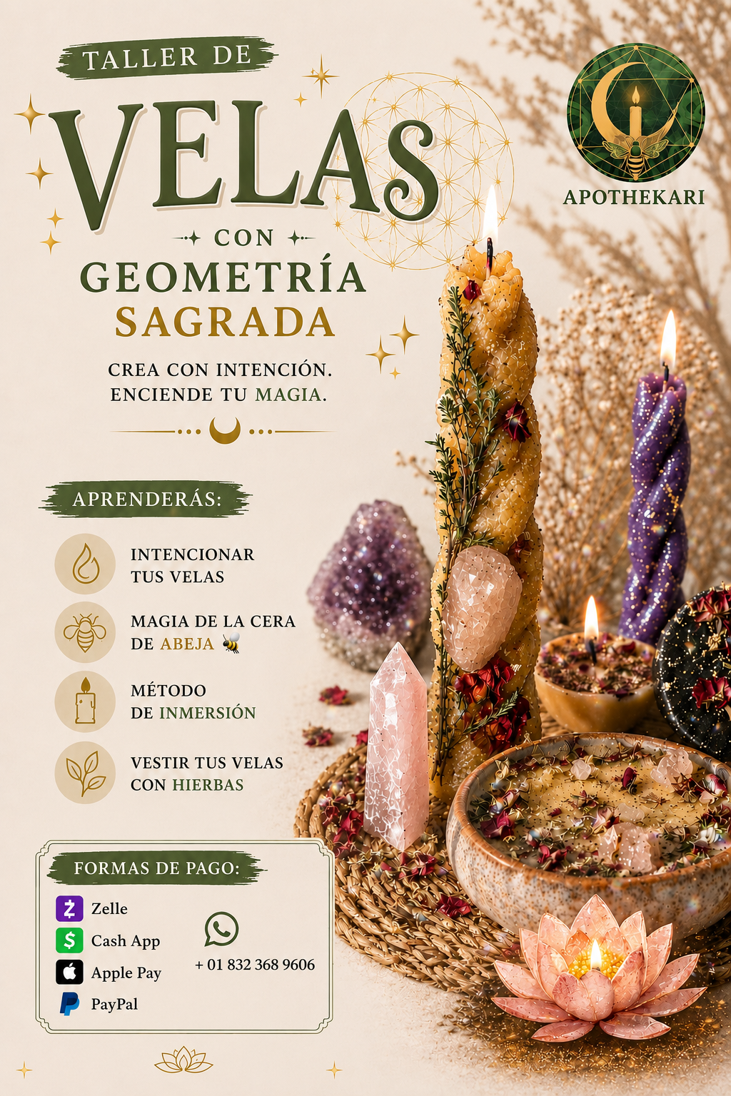 Video Taller de Velas con Geometría Sagrada